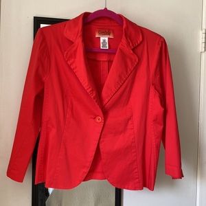CANDELA       Orange jacket.        Size 14
